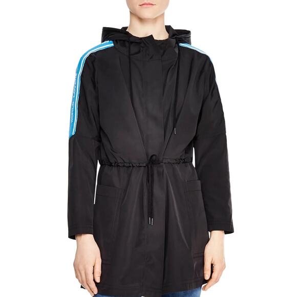 Sandro Paris Size 36 Small World Lovers Black Shell Mario Jacket Black - Picture 1 of 12
